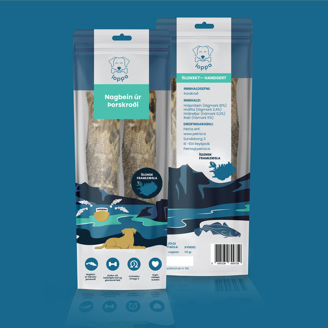 Loppa - Nagbein úr þorskroði (Í poka)