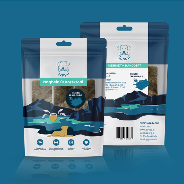 Loppa - Nagbein úr þorskroði (Í poka)