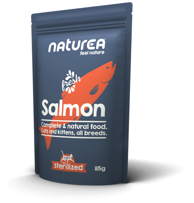 Lax - Blautmatur fyrir ketti Naturea 85g