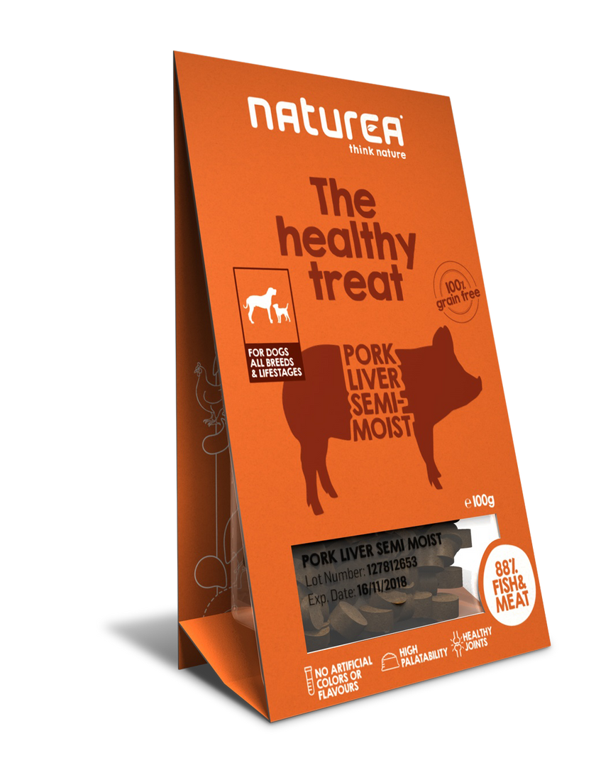 Naturea Hundanammi - Svínalifur Semi-Moist 100g – PETRIA