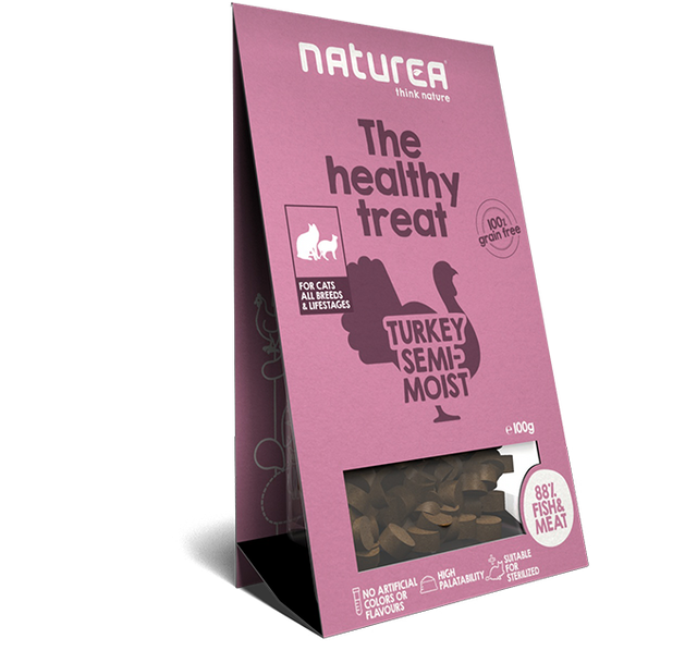Naturea Kattanammi - Kalkúnn Semi-Moist 100g